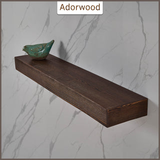 36" Handcrafted Real Wood Floating Shelf