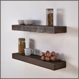 36" Handcrafted Real Wood Floating Shelf