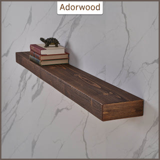 48" Handcrafted Real Wood Floating Shelf
