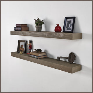48" Handcrafted Real Wood Floating Shelf