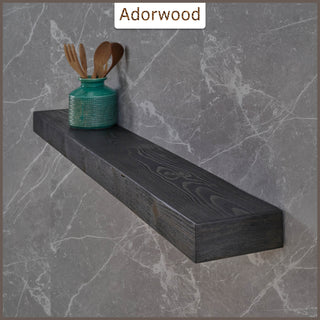 72" Handcrafted Real Wood Floating Shelf