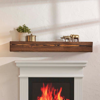 48" Handcrafted Pine Wood Fireplace Mantel