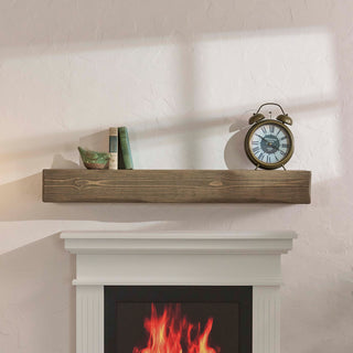 48" Handcrafted Pine Wood Fireplace Mantel