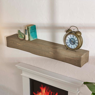 48" Handcrafted Pine Wood Fireplace Mantel