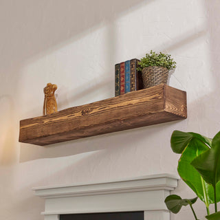 48" Handcrafted Pine Wood Fireplace Mantel