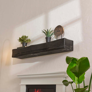 48" Handcrafted Pine Wood Fireplace Mantel